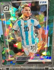Lionel Messi [Optic Green Ice] #10 Soccer Cards 2022 Panini Donruss Prices