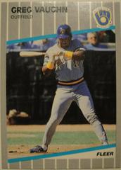 Greg Vaughn #U-41 Baseball Cards 1989 Fleer Update Prices