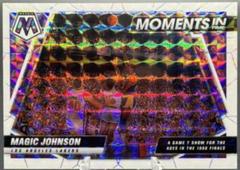 Magic Johnson [White] #20 Basketball Cards 2021 Panini Mosaic Moments in Time Prices