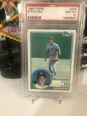 Steve Sax #245 Baseball Cards 1983 Topps Prices