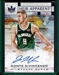 Donte DiVincenzo [Sapphire] Basketball Cards 2018 Panini Court Kings Heir Apparent Autographs Prices