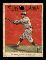 Steve Evans #128 Baseball Cards 1914 Cracker Jack Prices