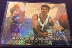 John Stockton [Row 0] Basketball Cards 1997 Flair Showcase Prices