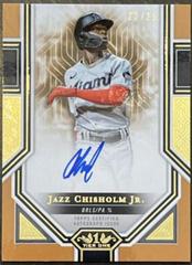 Jazz Chisholm Jr. [Bronze Ink] #AS-JC Baseball Cards 2023 Topps Tier One Advanced Stats Stars Autographs Prices