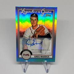Greg Maddux [Autograph] Baseball Cards 2023 Topps Legends of the Game Prices