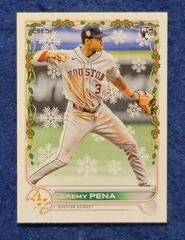 Jeremy Pena [SP Variation] Baseball Cards 2022 Topps Holiday Prices