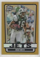 Brad Smith [Chrome Gold Refractor] #78 Football Cards 2007 Topps Draft Picks & Prospects Prices