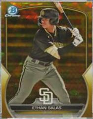Ethan Salas [Gold Sapphire] #BDC-1 Baseball Cards 2023 Bowman Draft Chrome Sapphire Prices