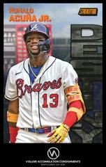Ronald Acuna Jr. [Orange] #2B Baseball Cards 2022 Stadium Club Dynasty and Destiny Prices