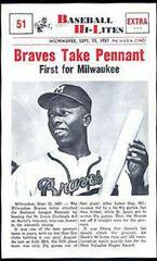 Braves Take #51 Baseball Cards 1960 NU Card Baseball Hi Lites Prices
