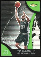 Tim Duncan [Green Refractor] Basketball Cards 2007 Finest Prices