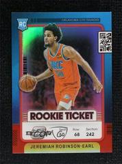 Jeremiah Robinson Earl [Red] Basketball Cards 2021 Panini Contenders Optic Rookies Prices