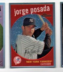 Jorge Posada [Black Border Refractor] #C14 Baseball Cards 2008 Topps Heritage Chrome Prices