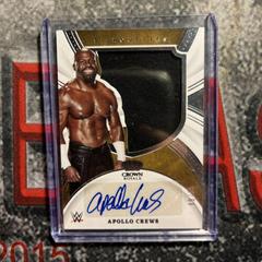 Apollo Crews Wrestling Cards 2022 Panini Chronicles WWE Crown Royale Silhouettes Autographs Prices