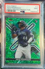 Julio Rodriguez [Green Speckle] #23 Baseball Cards 2022 Topps Finest Prices