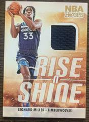 Leonard Miller [Winter] #RS-LEO Basketball Cards 2023 Panini Hoops Rise N Shine Memorabilia Prices