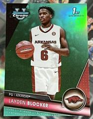 Layden Blocker [Aqua] #7 Basketball Cards 2023 Bowman Chrome University Prices