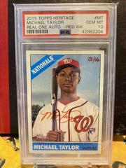 Michael Taylor [Red Ink] #MT Baseball Cards 2015 Topps Heritage Real One Autographs Prices