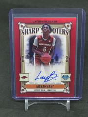 Layden Blocker [Red] Basketball Cards 2023 Bowman Chrome University Sharp Shooters Autographs Prices