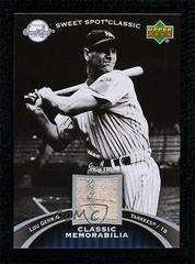 Lou Gehrig #CM-LG Baseball Cards 2007 Upper Deck Sweet Spot Classic Classic Memorabilia Prices