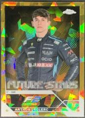 Arthur Leclerc [Gold Refractor] Racing Cards 2023 Topps Chrome Formula 1 Prices