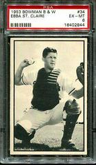 Ebba St. Clair [St. Claire] #34 Baseball Cards 1953 Bowman B & W Prices
