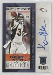 Kayvon Webster [Autograph] #195 Football Cards 2013 Panini Contenders Prices