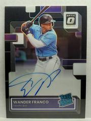 Wander Franco [Black] #RRS-WF Baseball Cards 2022 Panini Donruss Optic Rated Rookie Signatures Prices