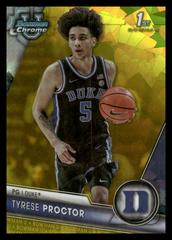 Tyrese Proctor [Yellow Sapphire] #20 Basketball Cards 2023 Bowman Chrome University Sapphire Prices