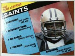 Saints Team Leaders [George Rogers] Football Cards 1984 Topps Prices