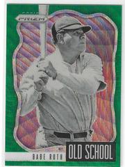 Babe Ruth [Green Wave Prizm] #OS-1 Baseball Cards 2021 Panini Prizm Old School Prices