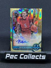 Bryce McGowens [Gold Refractor] #BCPA-BM Basketball Cards 2021 Bowman University Chrome Autographs Prices