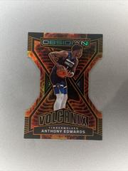 Anthony Edwards #19 Basketball Cards 2022 Panini Obsidian Volcanix Prices