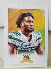 Michael Carter [Signature Gold] #GK-14 Football Cards 2021 Panini Chronicles Gridiron Kings Prices