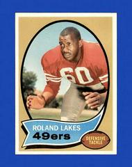 Roland Lakes #27 Football Cards 1970 Topps Prices
