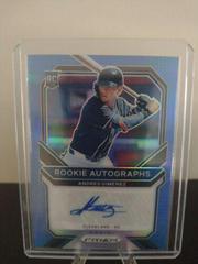 Andres Gimenez [Carolina Blue Prizm] Baseball Cards 2021 Panini Prizm Rookie Autographs Prices