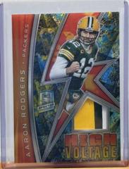 Aaron Rodgers [Neon Splatter] Football Cards 2022 Panini Spectra High Voltage Prices