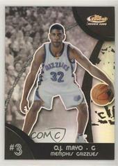 O.J. Mayo [Black Refractor] #103 Basketball Cards 2007 Finest Prices