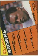 Browns Team Leaders [Mike Pruitt] Football Cards 1984 Topps Prices