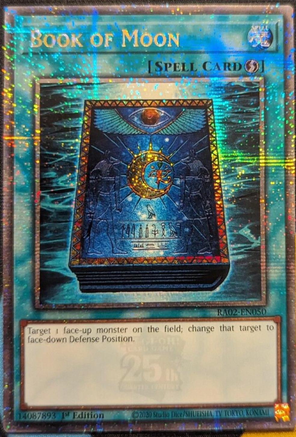 Book Of Moon Quarter Century Secret Rare Ra En Preise Yugioh