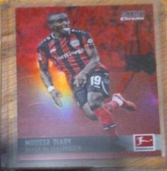 Moussa Diaby [Red Refractor] Soccer Cards 2021 Stadium Club Chrome Bundesliga Prices