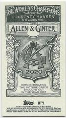 Courtney Hansen [Mini No Number] Baseball Cards 2020 Topps Allen & Ginter Prices