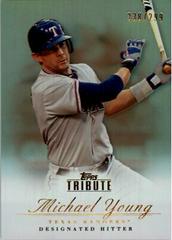 Michael Young [Bronze] #54 Baseball Cards 2012 Topps Tribute Prices