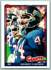 Maurice Carthon #27 Football Cards 1991 Topps Prices