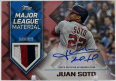 Juan Soto #MLMA-JS Baseball Cards 2022 Topps Major League Material Autographs Prices