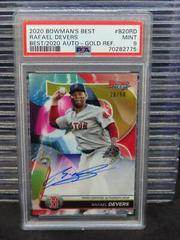 Rafael Devers [Gold Refractor] Baseball Cards 2020 Bowman's Best of 2020 Autographs Prices