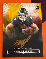 Drake London [Gold Ink] Football Cards 2022 Panini Origins Autographs Prices