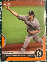 Gerrit Cole [Orange] #202 Baseball Cards 2021 Topps Now Prices