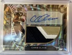 Chris Olave [Wave] Football Cards 2022 Panini Spectra Radiant Rookie Patch Signatures Prices