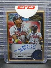 Ronald Acuna Jr. [Black] #FA-RAJ Baseball Cards 2022 Topps Gold Label Framed Autographs Prices